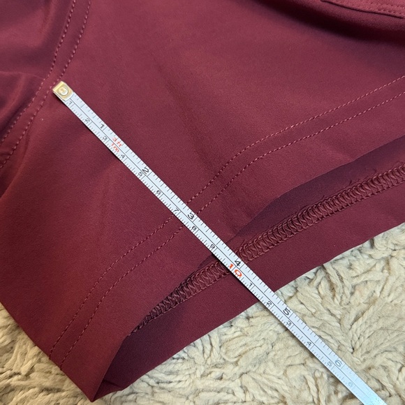 Maroon Active Drawstring Shorts - Picture 4 of 5